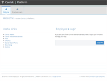 Tablet Screenshot of carrickplatform.com